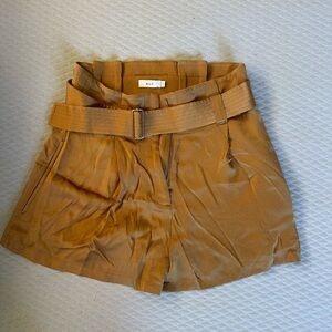A.L.C. Women's Camel High Waist Shorts